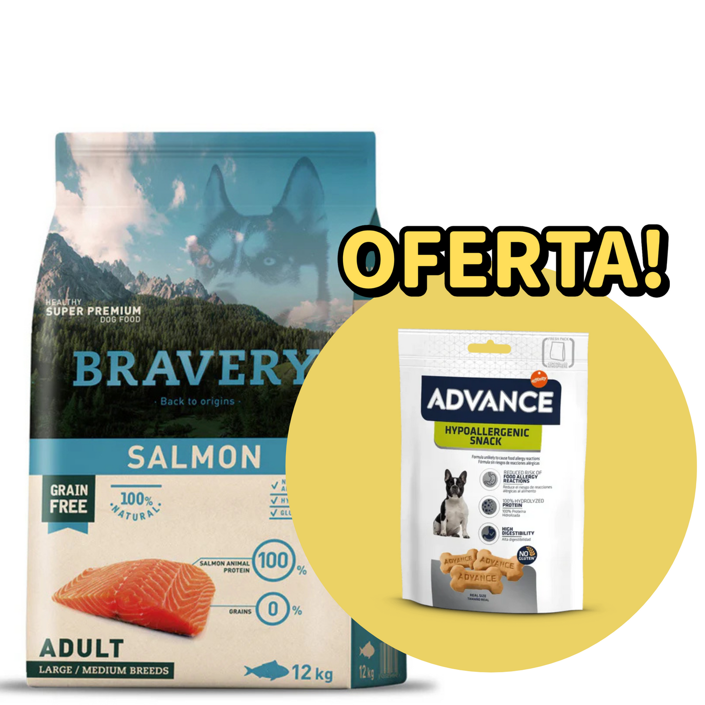 Bravery Cão Medium/Large - Salmão
