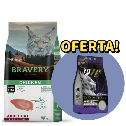 Bravery Gato Adulto Esterilizado Frango