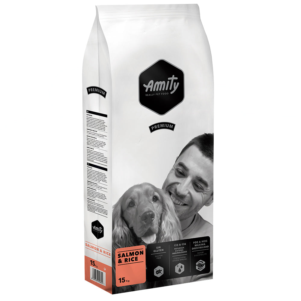 Amity Cão PREMIUM - Salmão e Arroz 15kg