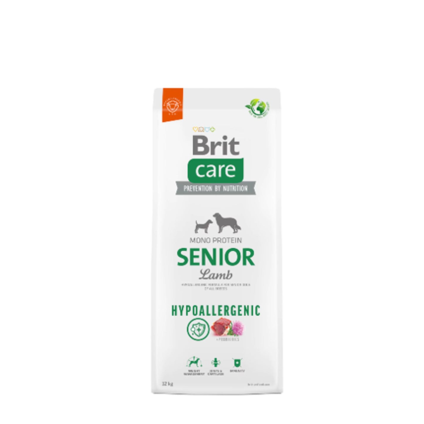 Brit Care Cão Hypoallergenic Senior Lamb 12kg - ração hipoalergénica para cães seniores