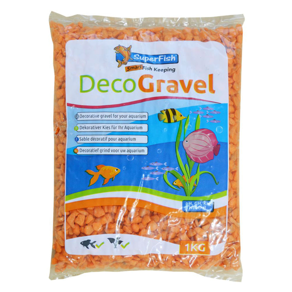Areia decorativa Laranja Neon - SuperFish