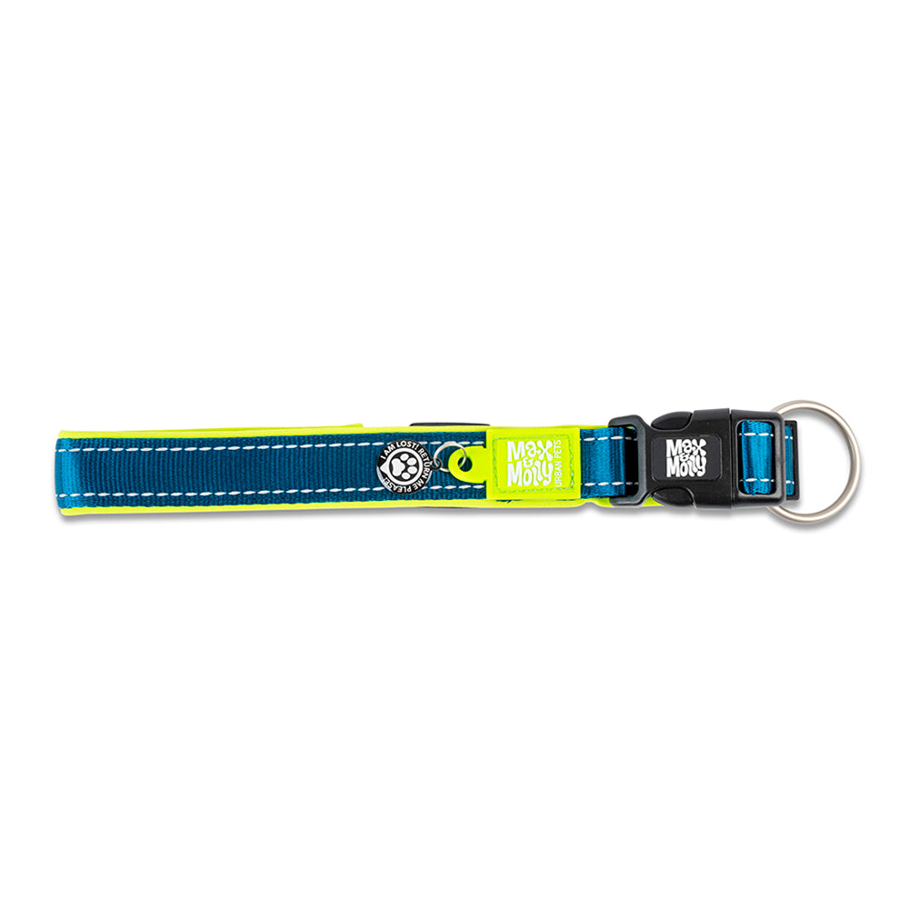 Coleira com ID Tag Max&Molly - Matrix Lime Green