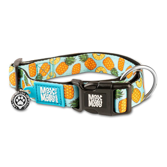 Coleira com ID Tag Max&Molly - Sweet Pineapple