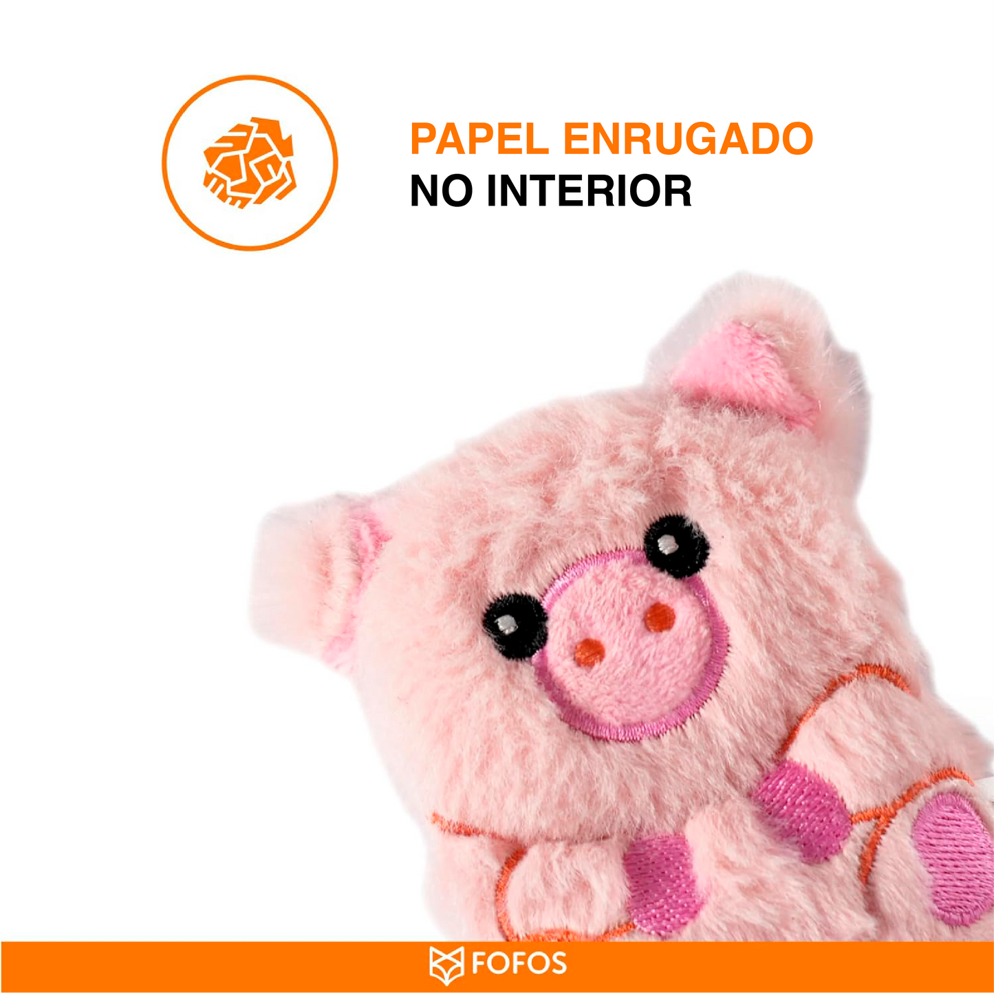 Porco de Peluche com catnip - FOFOS