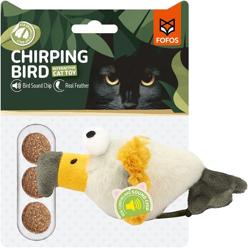 Águia Maluca com som e catnip - FOFOS