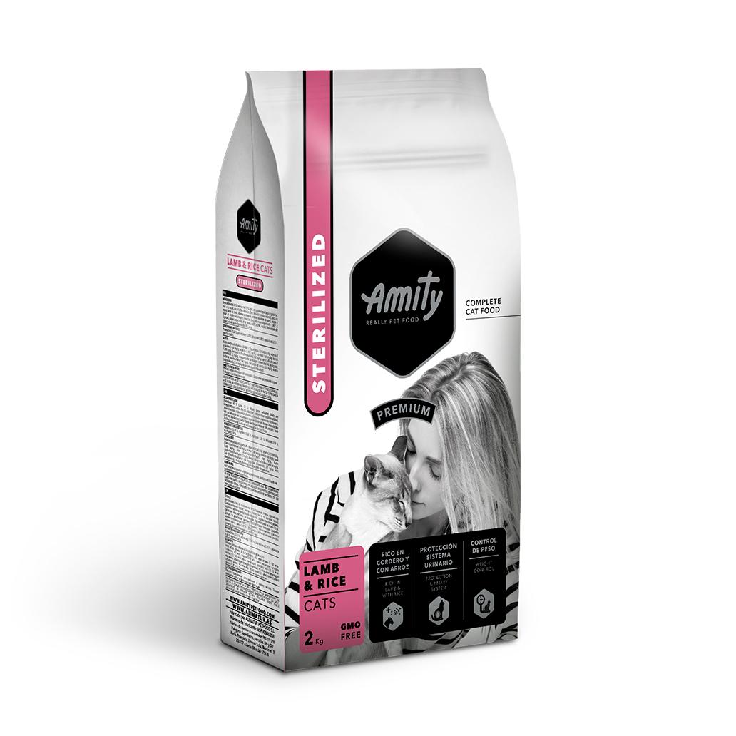 Amity PREMIUM Gato Esterilizado - Cordeiro e Arroz 10kg