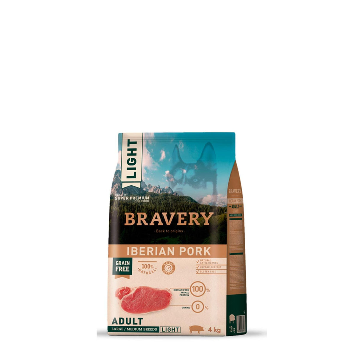 Bravery Cão Medium/Large LIGHT - Porco Ibérico