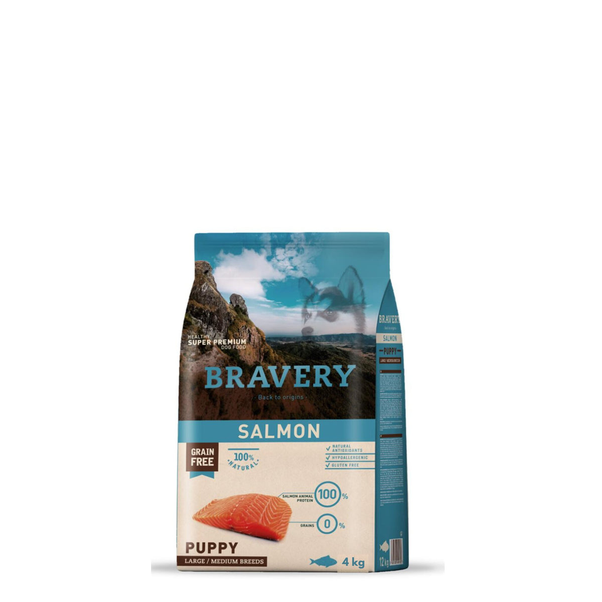 Bravery Cão Puppy Medium/Large - Salmão