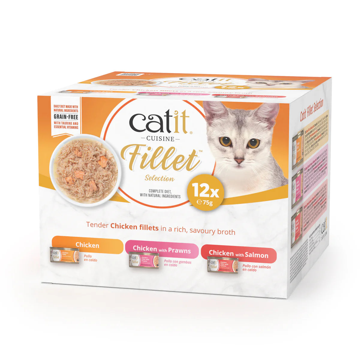 Catit Cuisine Fillet - Frango desfiado com coberturas