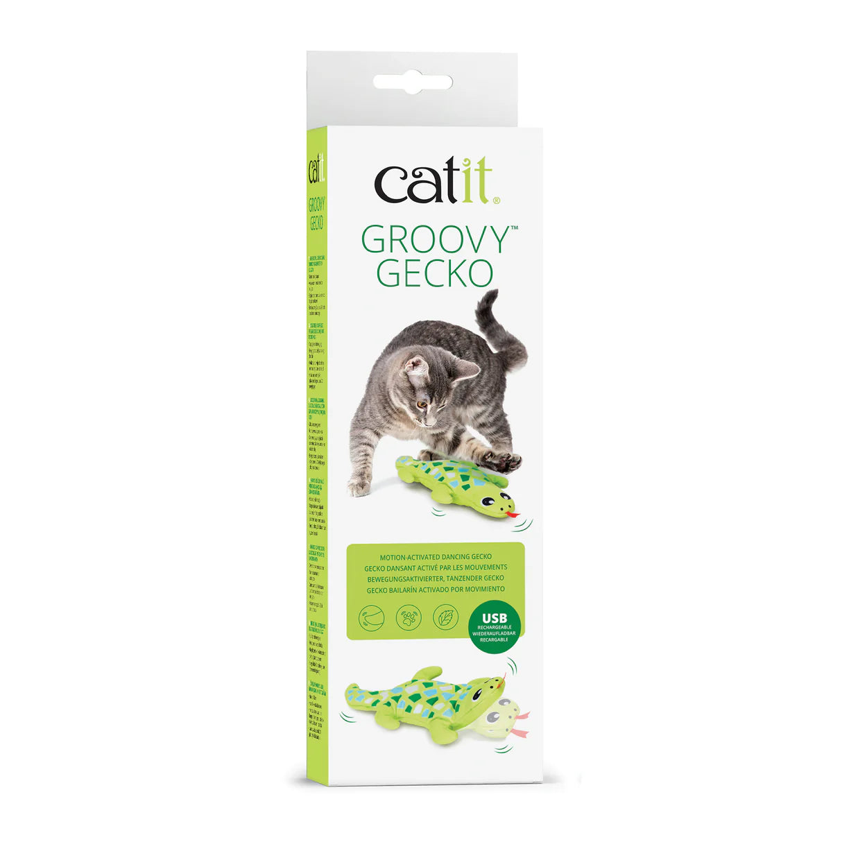 Catit Groovy Gecko com movimento e carregamento USB
