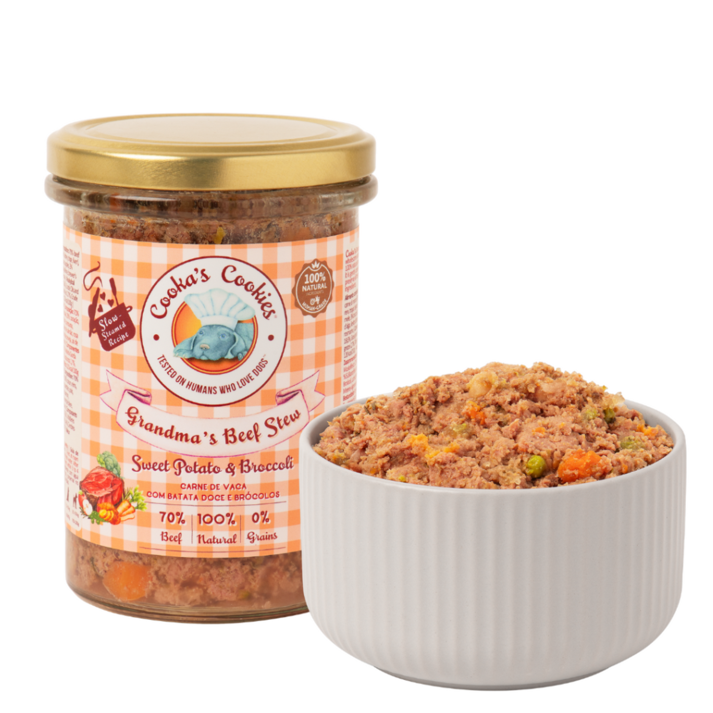 Cooka's Cookies - comida natural com carne de vaca 400g