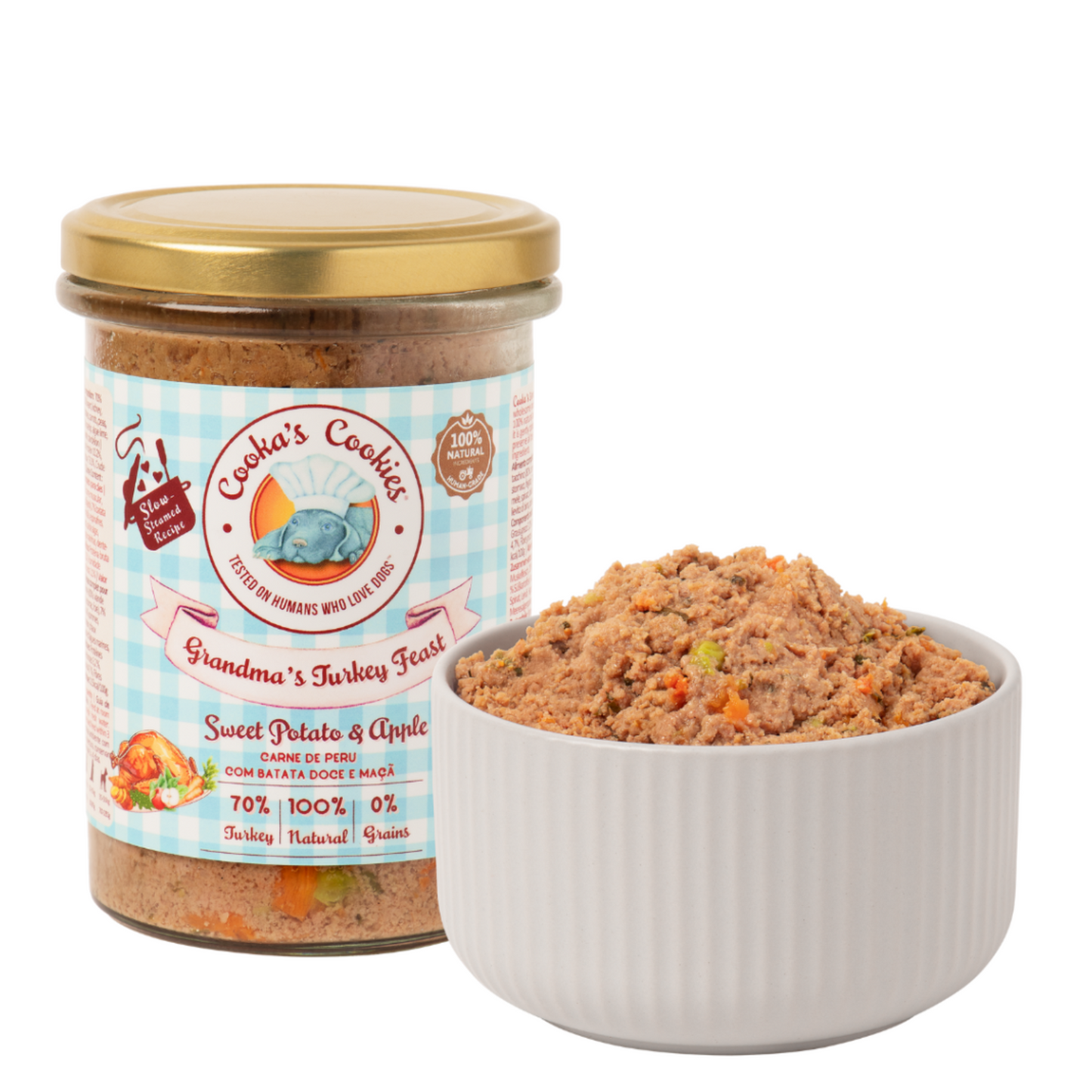 Cooka's Cookies - comida natural com carne de peru 400g