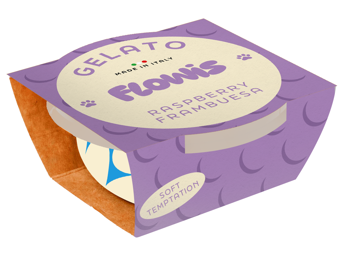 Gelado para cães Flowis - Framboesa