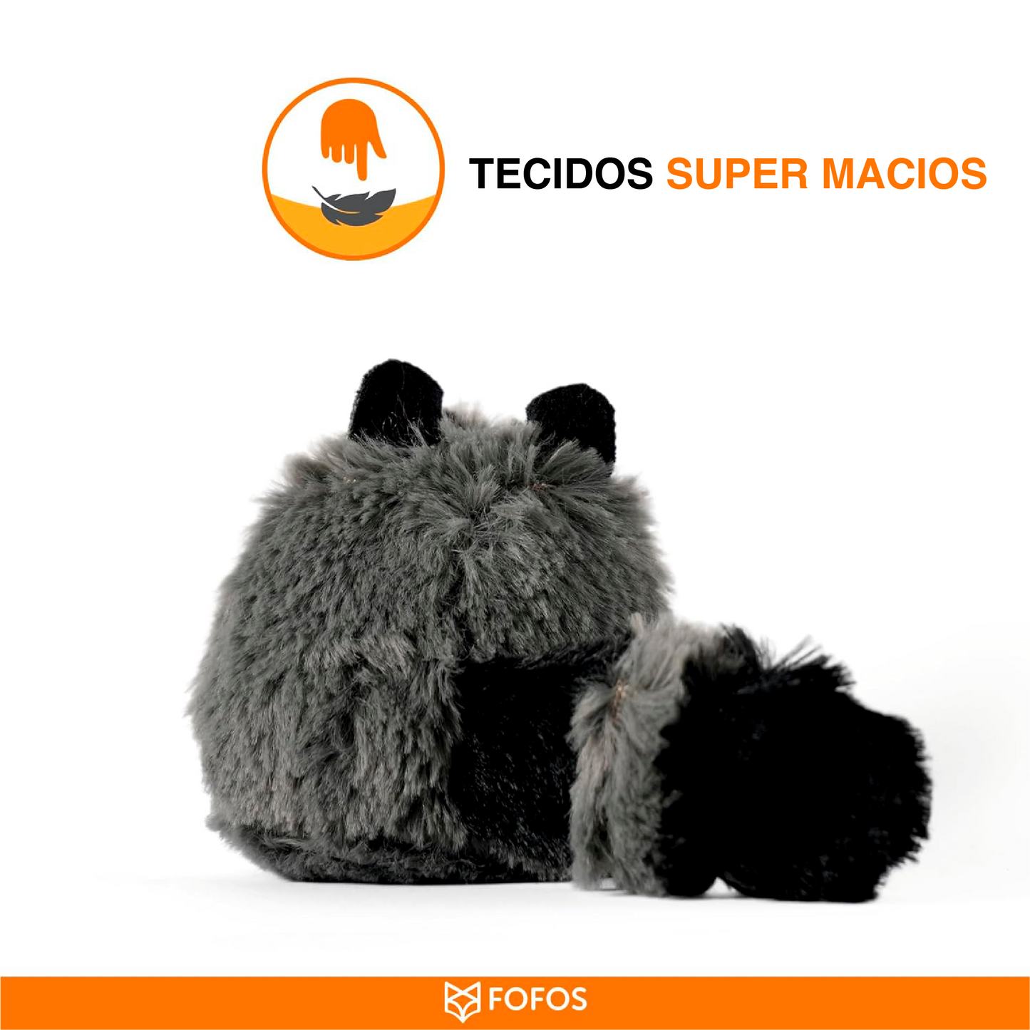 Guaxinim de Peluche com catnip - FOFOS