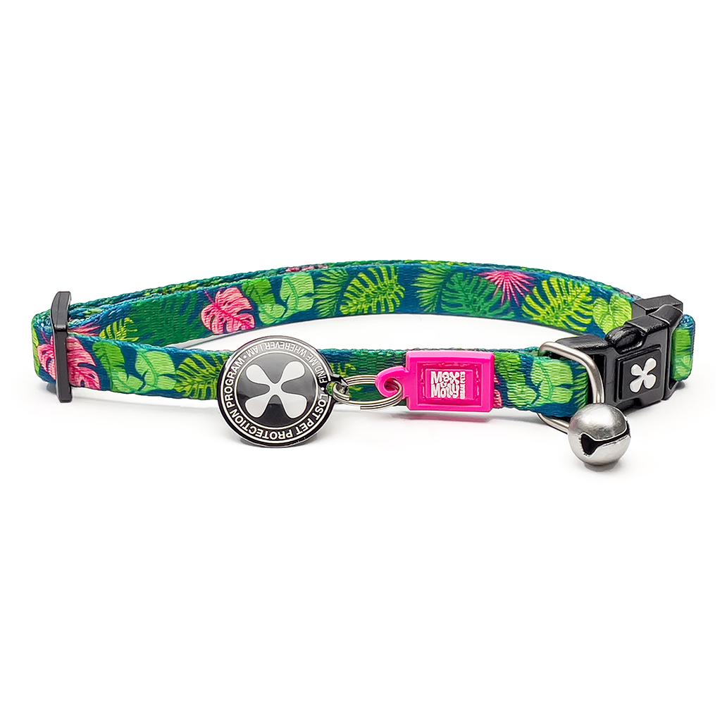 Coleira Gato com ID Tag Max&Molly - Tropical