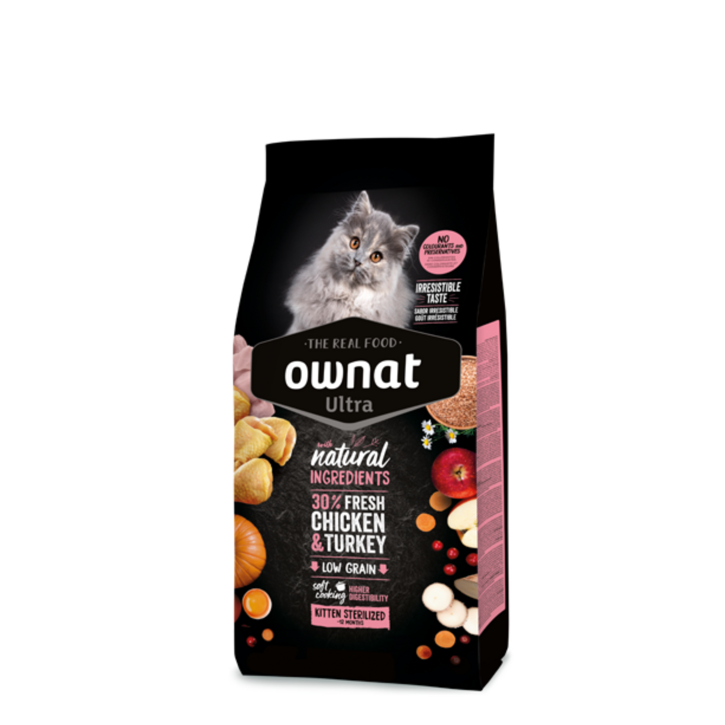 Ownat Ultra Kitten Esterilizado Frango e Peru - até 12 meses