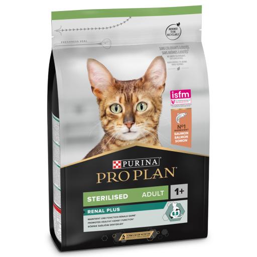 Pro Plan Gato Renal Plus Sterilised Salmão - Ração para gatos esterilizados 10kg