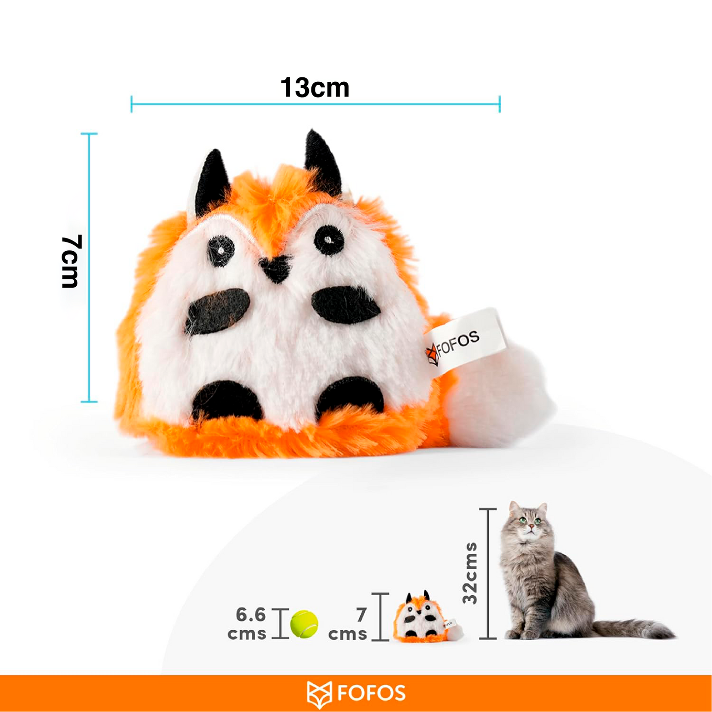 Raposa de Peluche com catnip - FOFOS