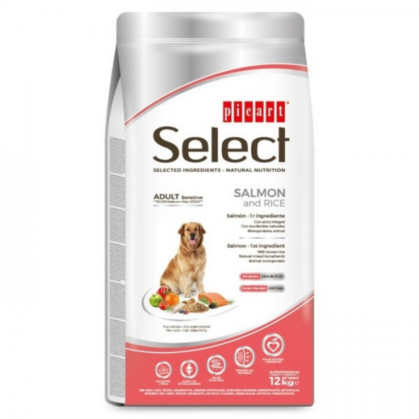 Select Adulto Medium/Maxi Salmão 12kg