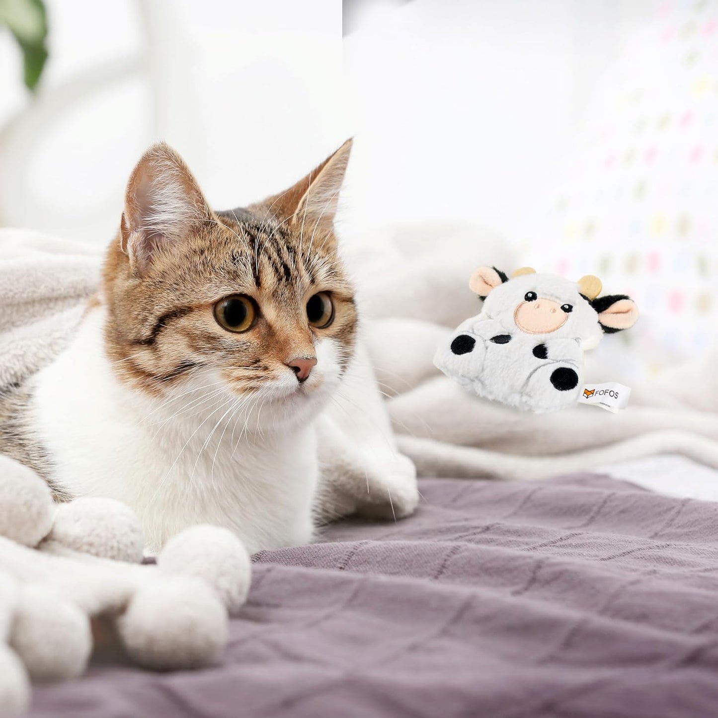 Vaca de Peluche com catnip - FOFOS