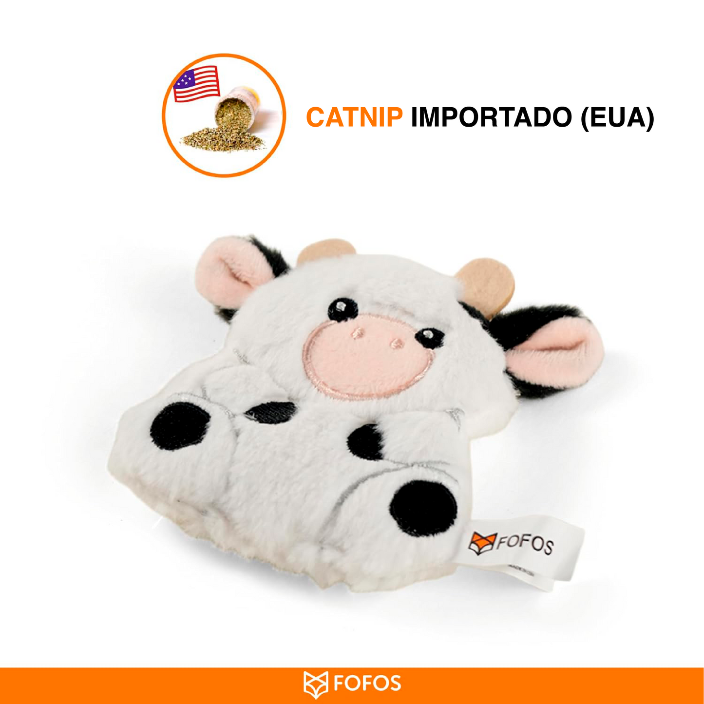 Vaca de Peluche com catnip - FOFOS