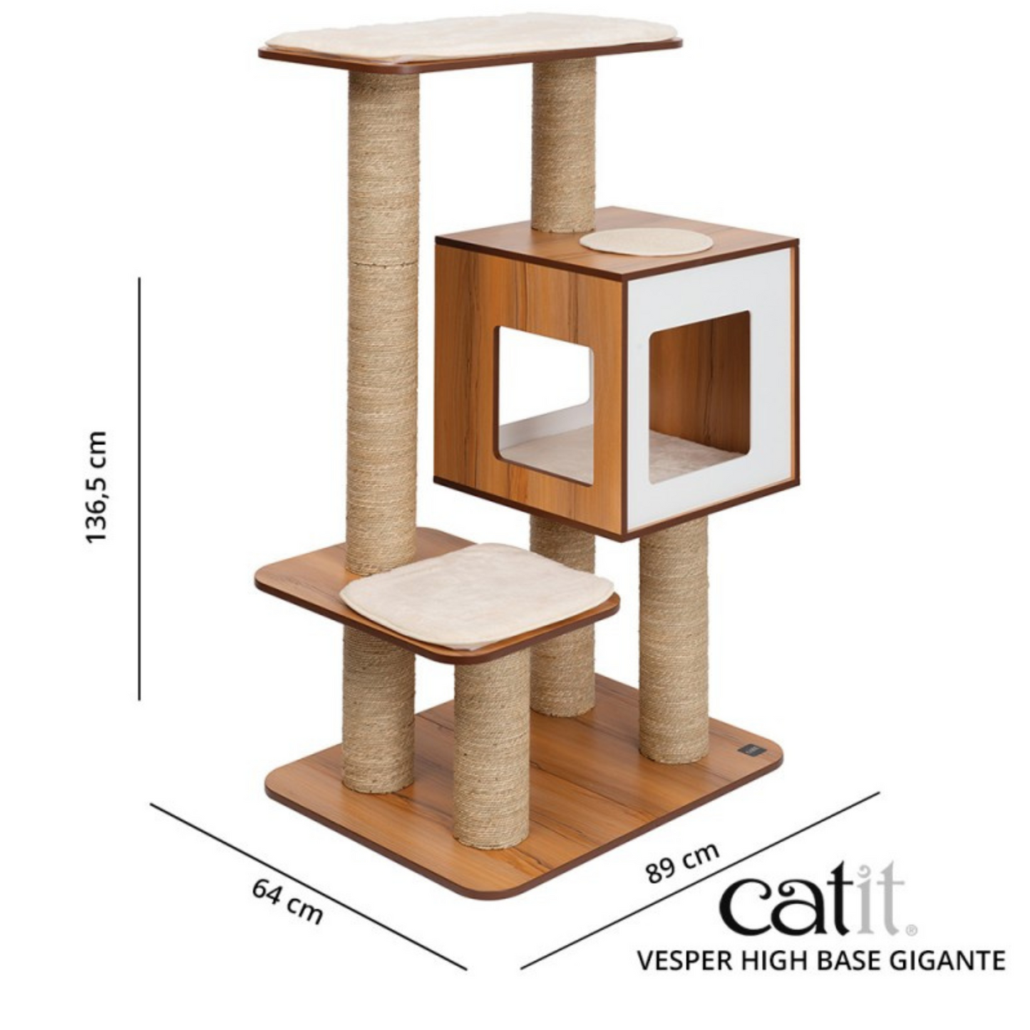 Arranhador Vesper High Base Gigante 136cm - Catit