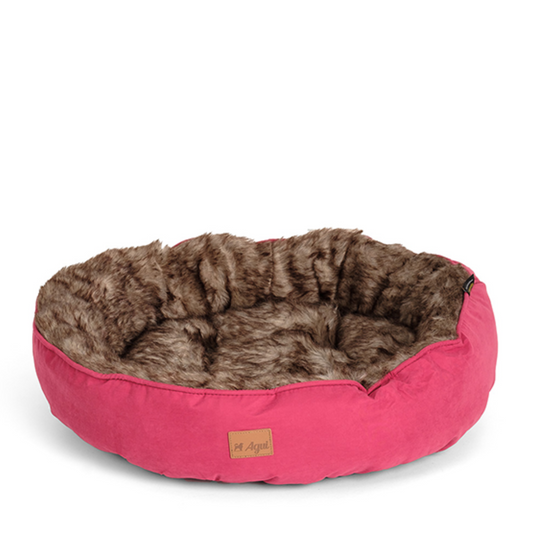 Cama Furry Donut Bordô M - Agui