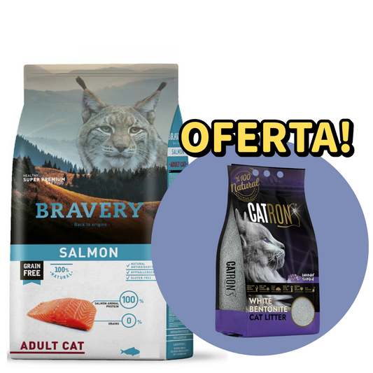 Bravery Gato Adulto Salmão