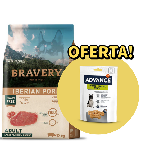 Bravery Cão Medium/Large - Porco Ibérico