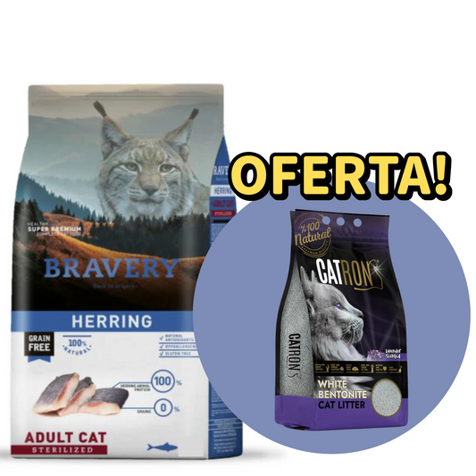 Bravery Gato Adulto Esterilizado Arenque
