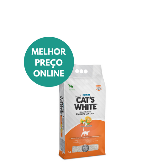 Areia Cat's White Laranja 5L