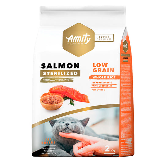 Amity SUPER PREMIUM Gato Esterilizado - Salmão 7kg