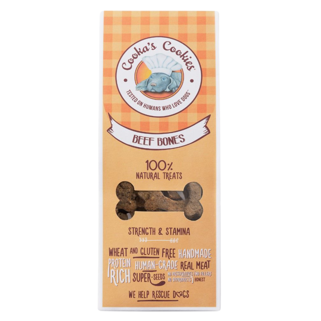 Cooka's Cookies - Biscoitos Beef Bones 100g