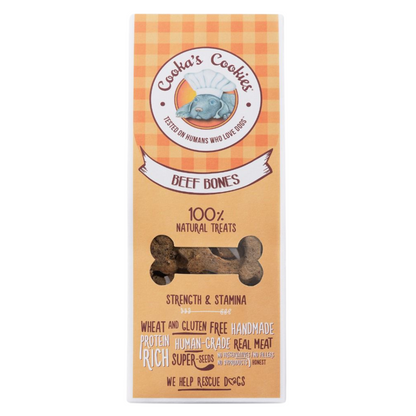 Cooka's Cookies - Biscoitos Beef Bones 100g