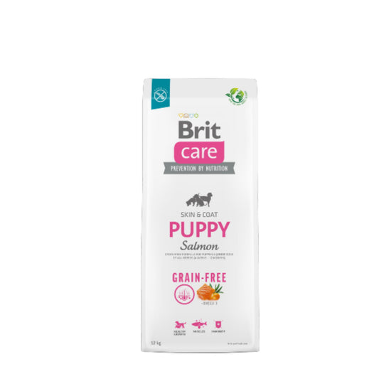Brit Care Puppy Skin & Coat Salmão Grain Free 12kg - ração sem cereais para cachorros