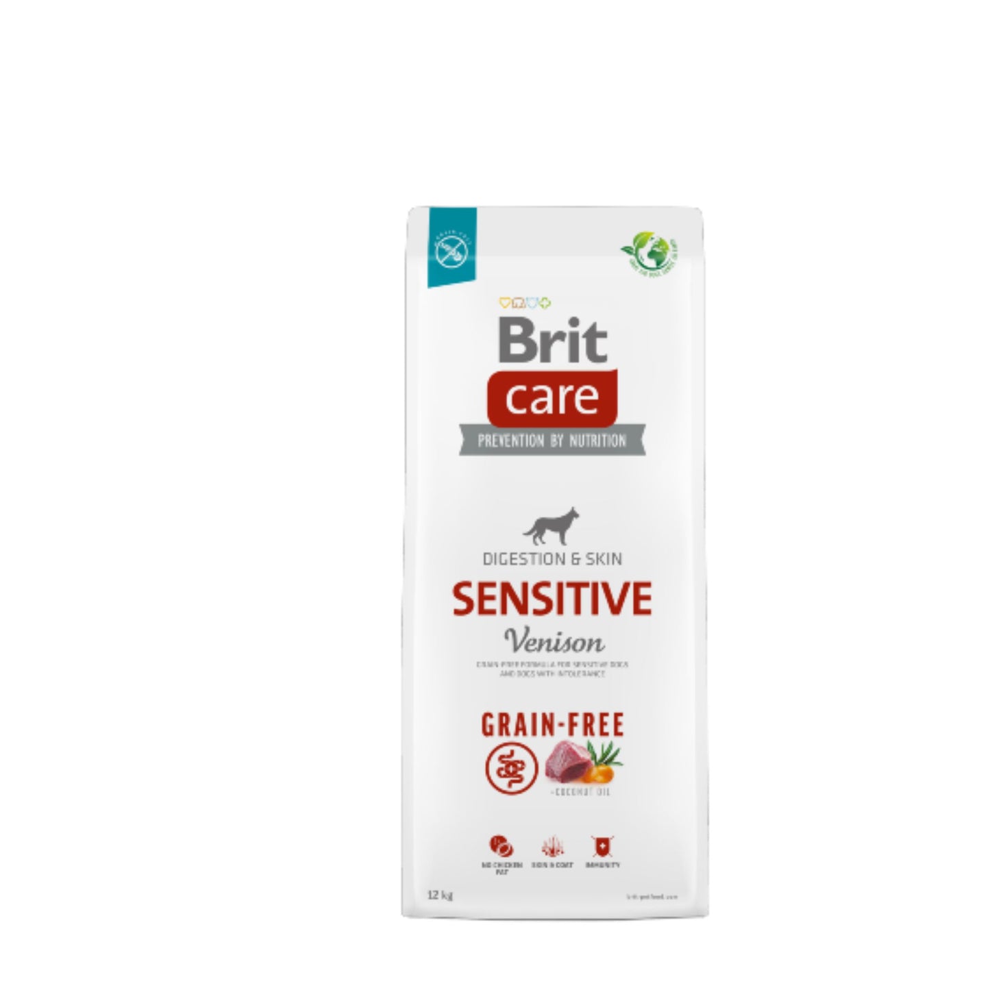 Brit Care Cão Sensitive Grain Free Venison 12kg - ração sem cereais de veado