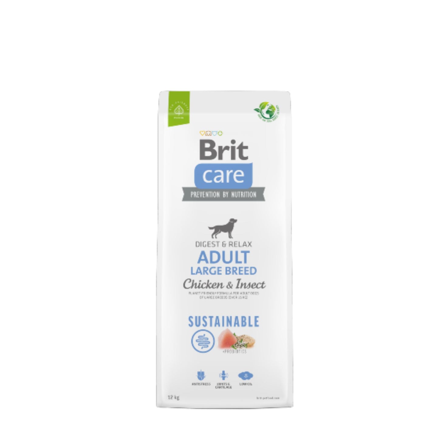 Brit Care Cão Large Breed Sustainable Chicken & Insect 12kg - ração rica em insectos e frango para cão