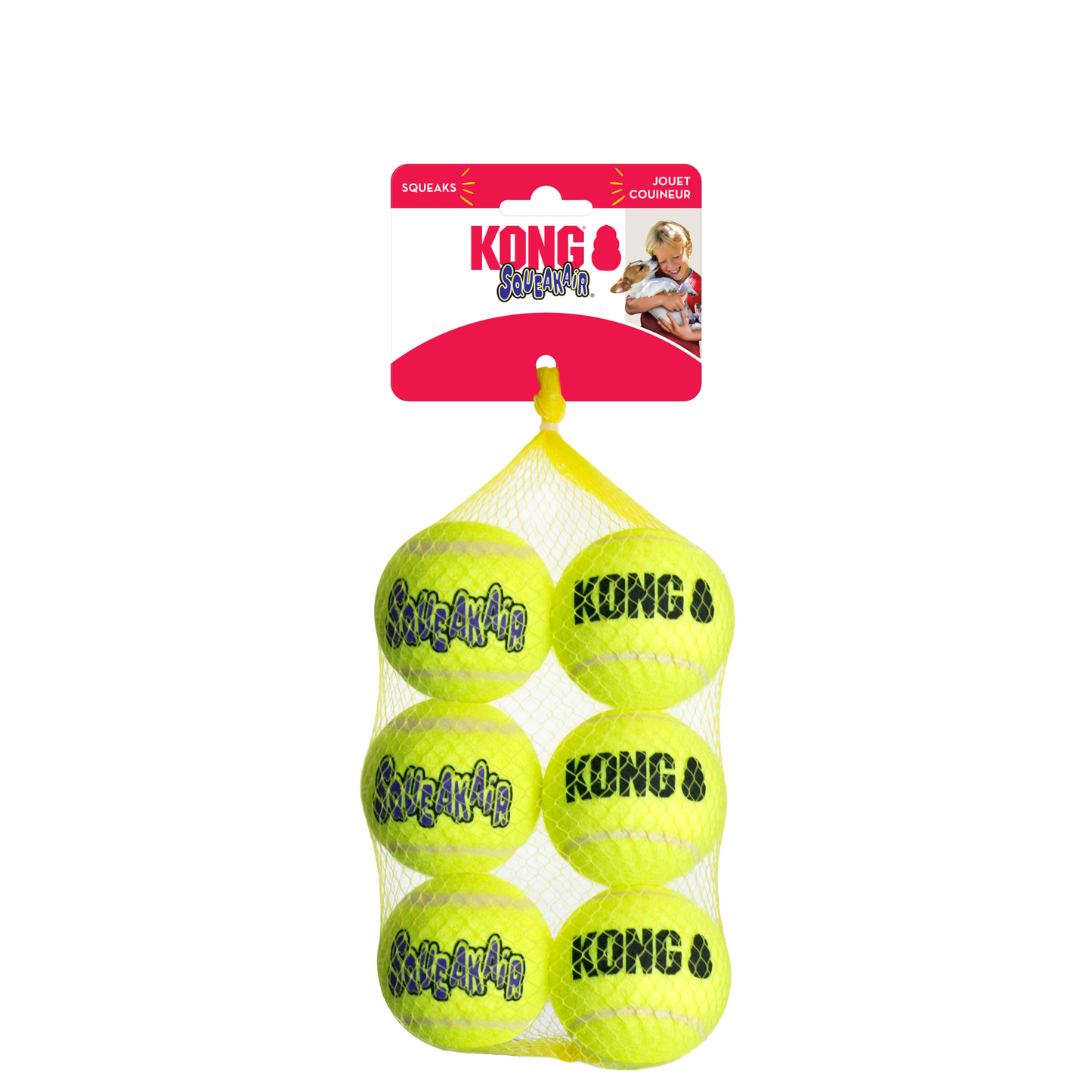 Kong Squeakair Pack 6 Bolas de Ténis