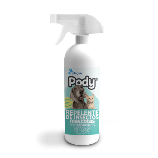 Pody Spray Dimeticona - Antiparasitário para cães e gatos 500ml