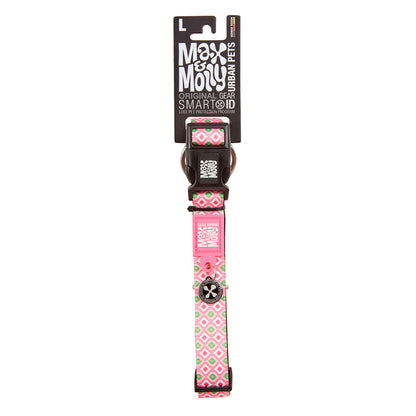 Coleira com ID Tag Max&Molly - Retro Pink