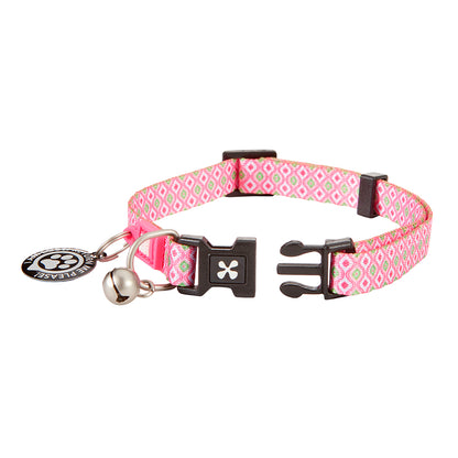 Coleira Gato com ID Tag Max&Molly - Retro Pink