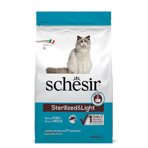 Schesir Gato Esterilizado & Light - Peixe