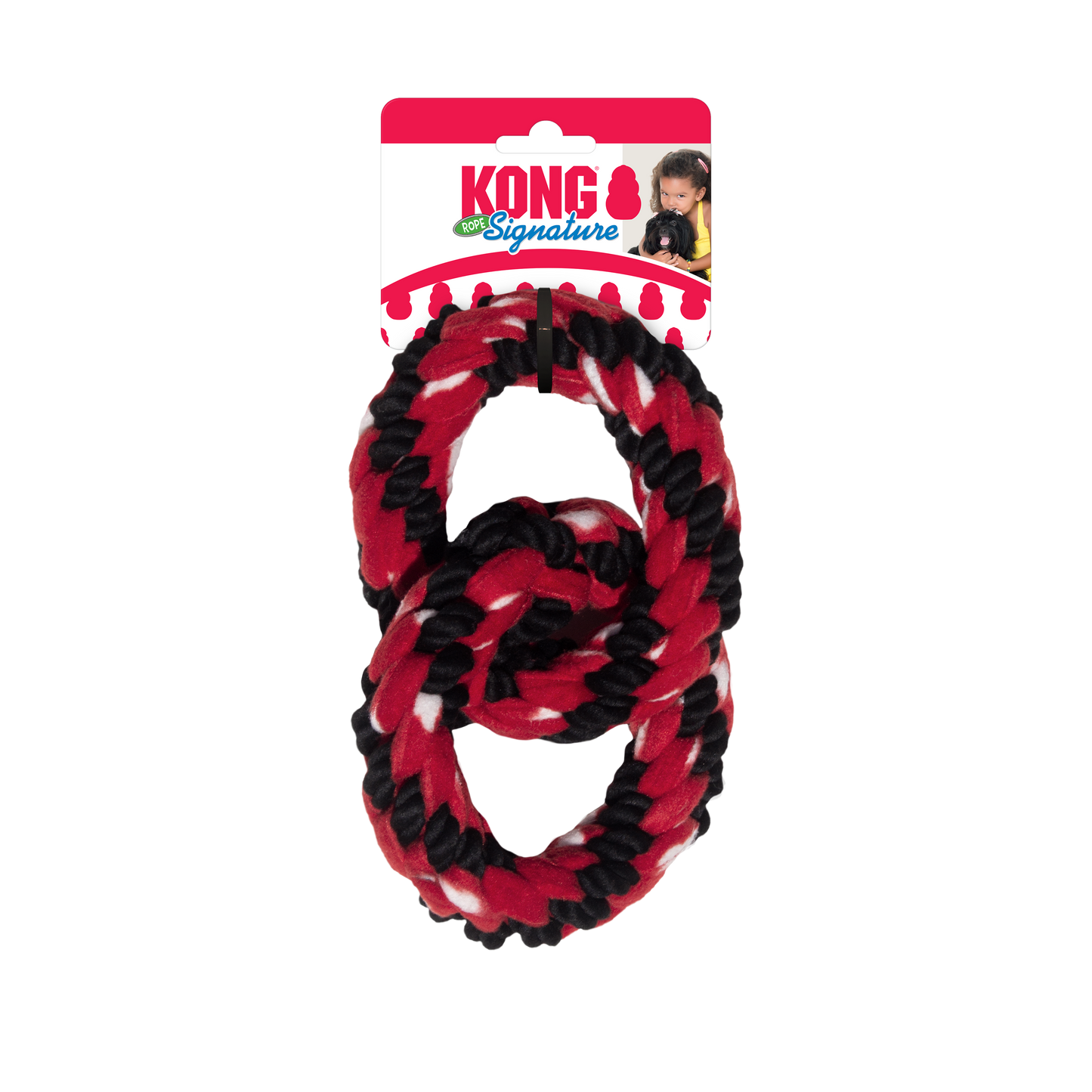 Kong Signature Anel duplo em corda