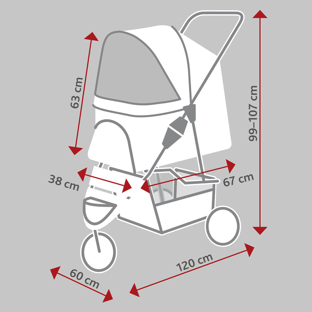 Buggy "Friends on Tour" até 20kg - Trixie