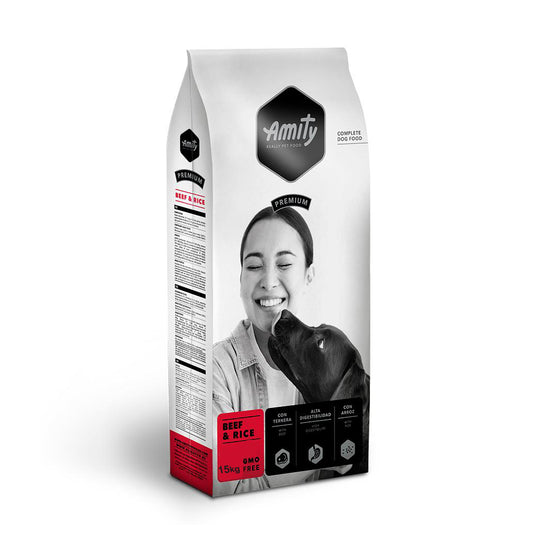 Amity Cão PREMIUM - Beef & Rice 15kg