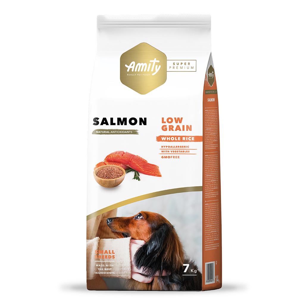 Amity Cão Adulto Mini SUPER PREMIUM Low Grain - Salmão 7kg