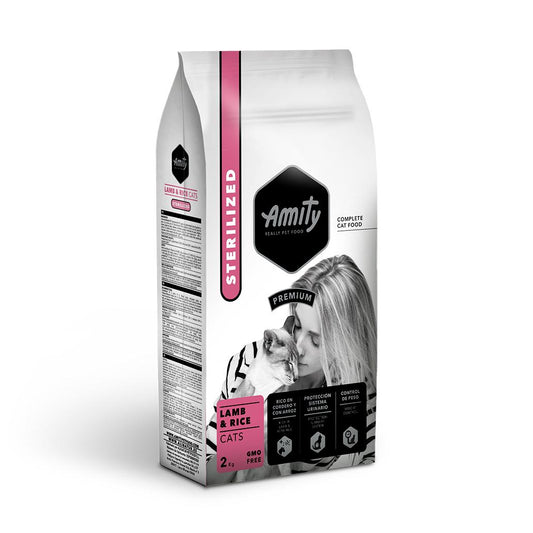 Amity PREMIUM Gato Esterilizado - Cordeiro e Arroz 10kg