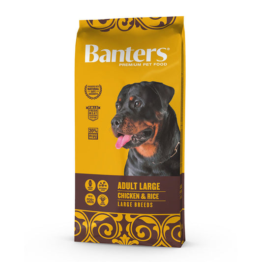 Banters Adulto Frango - Raças Grandes 15kg