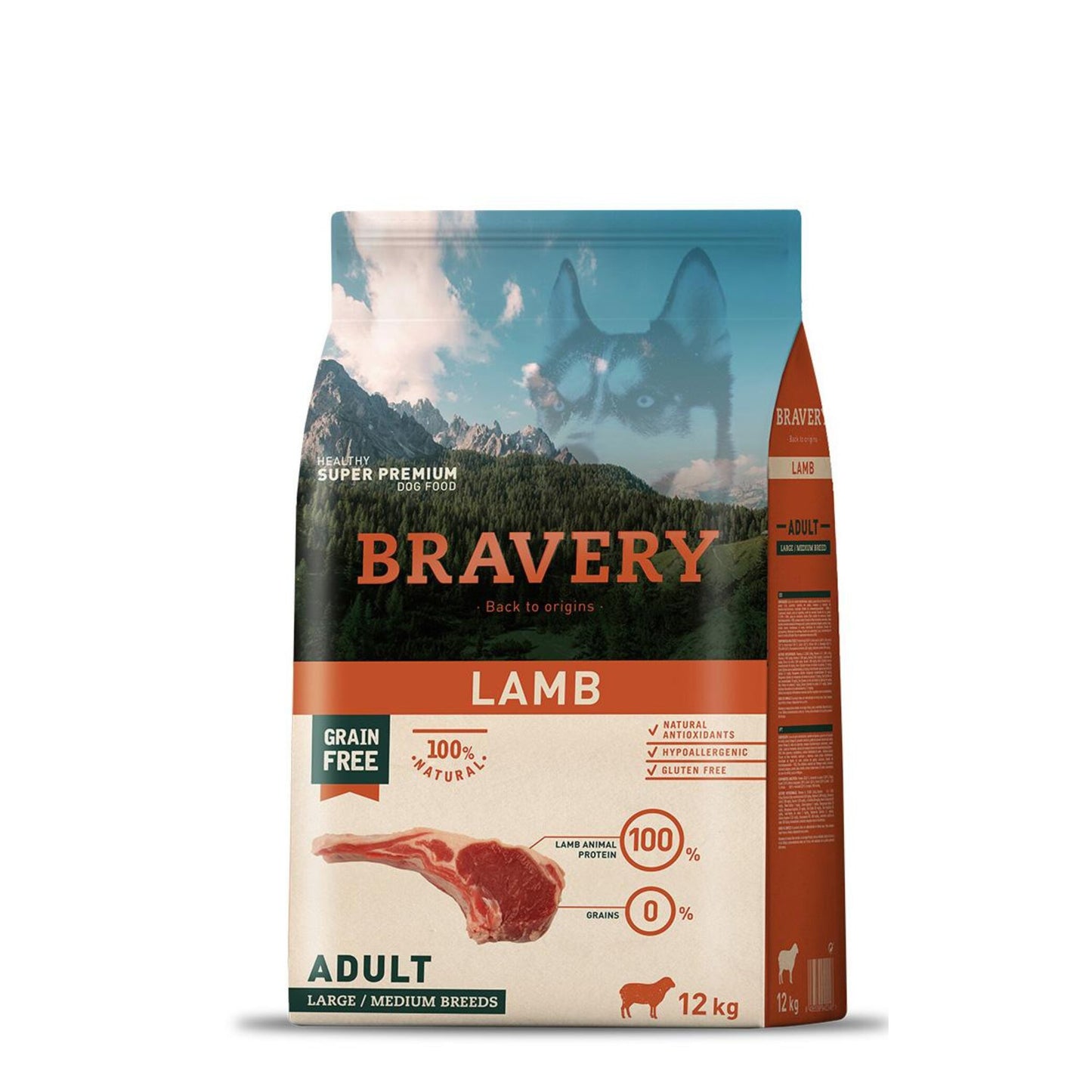 Bravery Cão Medium/Large - Cordeiro