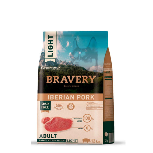 Bravery Cão Medium/Large LIGHT - Porco Ibérico